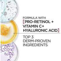 L’Oreal Paris Revitalift Triple Power Anti-Aging Eye Cream, Pro Retinol, Hyaluronic Acid & Vitamin C, Reduce Wrinkles & Puffiness, 0.5 Fl Oz