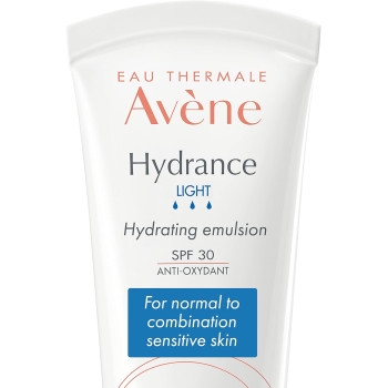 Eau Thermale Avene Hydrance UV Light Hydrating Cream SPF30 - Adapted to Normal to Combination Sensitive Skin, 40 ML Tube