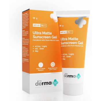 The Derma Co Ultra Matte Sunscreen Gel with SPF 60