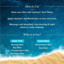 Aqualogica Hydrate+ Gel Moisturizer with Coconut Water & Hyaluronic Acid for Deep Hydration, 100 G