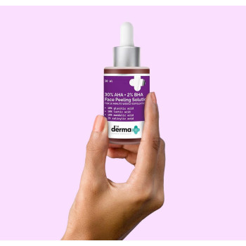 The Derma Co 30 Percentage AHA + 2 Percentage BHA Face Peeling Solution, 30 ML