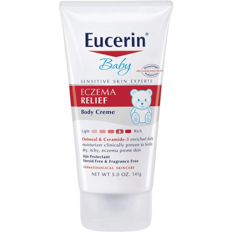 Eucerin Baby Eczema Relief Body Creme, 5 Oz (Pack of 4)