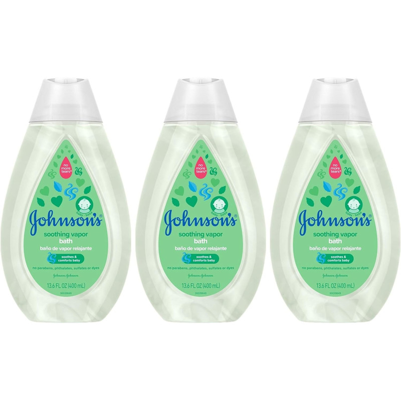 Johnson's Baby Bath 13.6 Oz Vapor (Pack of 3)