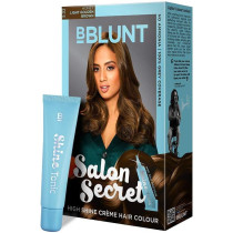 BBlunt Secret High Shine Creme Hair Colour, Honey Light Golden Brown 5.32, 100 G With Shine Tonic, 8 ML