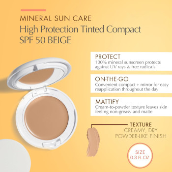 Avene Sand Haute Protection Compact Powder With SPF 50 Plus, 10 G