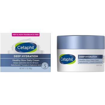 Cetaphil Deep Hydration Healthy Glow Daily Face Cream, 1.7 Oz, Blue