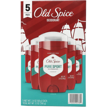 Old Spice Men's Deodorant - Pure Sport (Pack of 5)