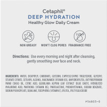 Cetaphil Deep Hydration Healthy Glow Daily Face Cream With Hyaluronic Acid, Vitamin E & Vitamin B5, 1.7 Oz