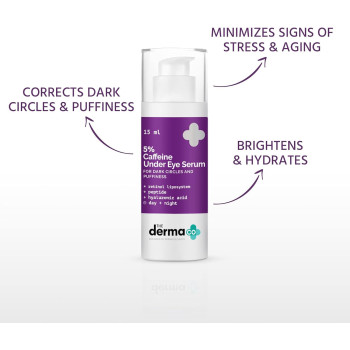 The Derma Co 5 Percentage Caffeine Under Eye Serum for Dark Circles & Puffiness