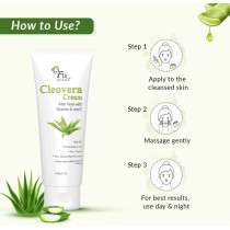 FIXDERMA Cleovera cream, Skin moisturizer with Aloe vera, reduces inflammation & redness, soothing & hydrating cream, 60 G