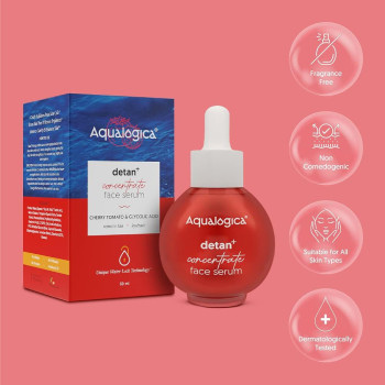 Aqualogica Detan+ Concentrate Face Serum for Men & Women, 30 ML