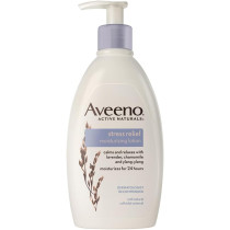 Aveeno Stress Relief Moisturizing Body Lotion with Lavender, 12 Fl Oz (Pack of 1)