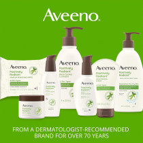 Aveeno Positively Radiant Daily Gel Facial Moisturizer with Hyaluronic Acid & Tone-Correcting Soy, Hydrating & Brightening Gel, 1.7 Oz