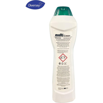 Diversey Multi Cream, Non Abrasive Stain Removal for Washroom, Sink, Tub, Tiles and Stainless Steel Surfaces 500 ML (Pack of 2)