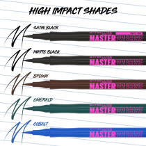 Maybelline Eyestudio Master Precise All Day Liquid Eyeliner, Black, 0.034 Oz
