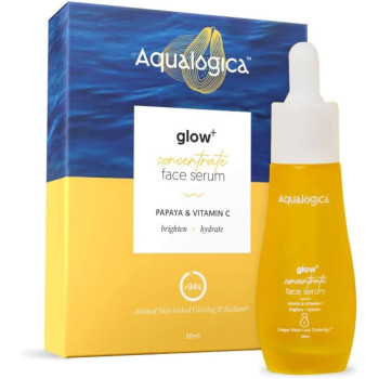Aqualogica Glow+ Concentrate Vitamin C Face Serum with Hyaluronic Acid, Vitamin C & Papaya, 30 ML