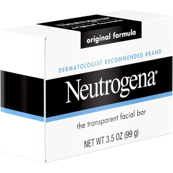 Neutrogena Transparent Scented Facial Soap, Original Formula Soap, 3.5 Oz (Pack of 6)