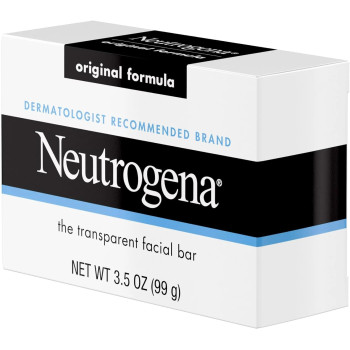 Neutrogena Transparent Scented Facial Soap, Original Formula Soap, 3.5 Oz (Pack of 6)