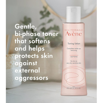 Avene Gentle Toning Make Up Remover for Women, 6.7 Oz