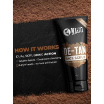 Beardo DeTan Face Scrub for Men Improved Version, Tan & Dead Cell Removal, 100 G