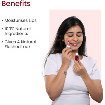 Earth Rhythm Lip Cheek and Eye Shadow Tint Mermaid, with Goodness of Jojoba Oil and Pomegranate, 5 ML