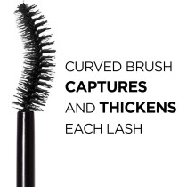 L’Oreal Paris Makeup Voluminous Mascara Original, Curved Brush Lifts & Builds Lashes Up To 5X Volume, Clump Free, Smudge Free, Black Brown, 0.28 Fl Oz