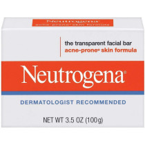 Neutrogena Acne-Prone Skin Formula Transparent Facial Bar for Unisex, 3.5 Oz