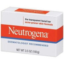 Neutrogena Acne-Prone Skin Formula Transparent Facial Bar for Unisex, 3.5 Oz
