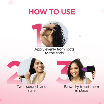 BBLUNT Curl Defining Leave-In Cream For Curly Hair With Shine Tonic, 150 G