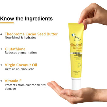 FIXDERMA Shadow SPF 50 Lip Shield, Lip Balm SPF 50, 15 G
