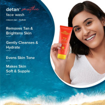 Aqualogica Detan+ Smoothie Face Wash with Glycolic Acid & Cherry Tomato for Men & Women, 100 ML