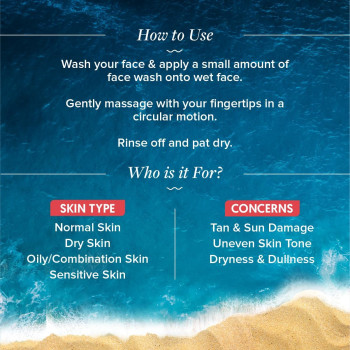 Aqualogica Detan+ Smoothie Face Wash with Glycolic Acid & Cherry Tomato for Men & Women, 100 ML