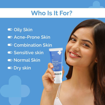 The Derma Co 1 Percent Kojic Acid Face Wash with Niacinamide & Alpha Arbutin For Dark Spots & Pigmentation, 100 ML, Transparent