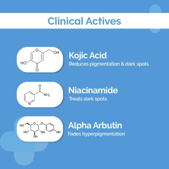 The Derma Co 1 Percent Kojic Acid Face Wash with Niacinamide & Alpha Arbutin For Dark Spots & Pigmentation, 100 ML, Transparent
