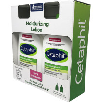 Cetaphil New & Improved Moisturizing Lotion for Dry to Normal, Sensitive Skin With Avacado Oil and Essential Vitamins, 2 - 20 Oz Pack