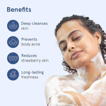 Be Bodywise 1 Percentage Salicylic Acid Body Wash 500 ML, Pack of 2