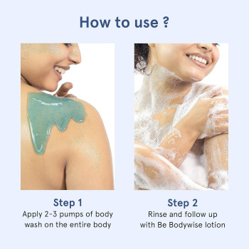 Be Bodywise 1 Percentage Salicylic Acid Body Wash 500 ML, Pack of 2