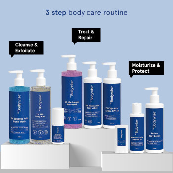 Be Bodywise 1 Percentage Salicylic Acid Body Wash 500 ML, Pack of 2