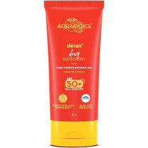 Aqualogica Detan+ Dewy Sunscreen with Cherry Tomato & Hyaluronic Acid with SPF 50 & PA++++, 80 G