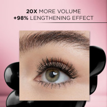 L’Oreal Paris Voluminous Makeup Lash Paradise Mascara, Black Brown, 0.25 Fl Oz (Pack of 1)