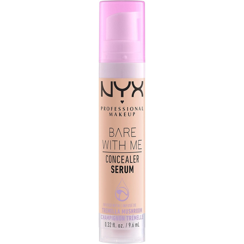 NYX PROFESSIONAL MAKEUP Bare With Me Concealer Serum, Up to 24Hr Hydration, Light