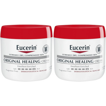 Eucerin Original Healing Cream, Fragrance Free, 16 Oz (Pack of 2)