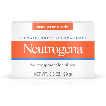 Neutrogena Facial Cleansing Bar Treatment for Acne-Prone Skin, 3.5 Oz