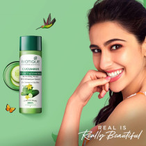 Biotique Bio Cucumber Pore Tightening Toner with Himalayan Waters for Normal to Oily skin, 120 ML (4.06 Fl Oz)