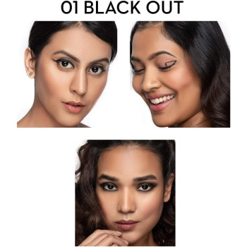 SUGAR Cosmetics Kohl Of Honour Intense Kajal, 01 Black Out (Duo)