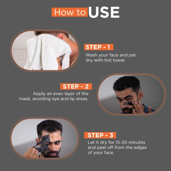 BEARDHOOD Activated Charcoal Peel Off Mask, 100 G (Peel Off Mask)