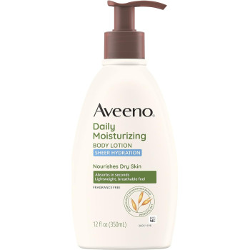 Aveeno Daily Moisturizing Sheer Hydration Lotion For Unisex, 12 Oz