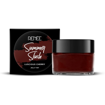 RENEE Summer Slush Jelly Tint For Lips & Cheeks with 98 Percentage Natural Fruit Extracts, Keeps Lips Soft & Moisturized, 100 Percentage Vegan, Luscious Cherry, 13 G
