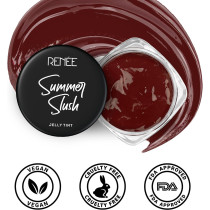 RENEE Summer Slush Jelly Tint For Lips & Cheeks with 98 Percentage Natural Fruit Extracts, Keeps Lips Soft & Moisturized, 100 Percentage Vegan, Luscious Cherry, 13 G