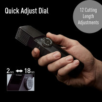 PANASONIC Beard Hair Trimmer ER2051 - Rechargeable, Stainless Steel Blade, Made In Japan, Black